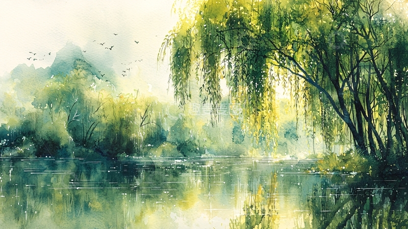 高清大图下载【趣麦麦图】水彩画