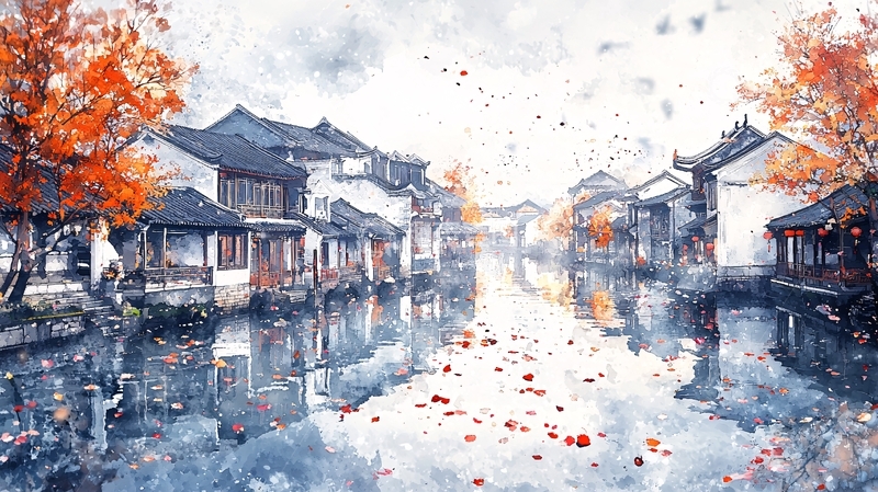 高清大图下载【趣麦麦图】水墨江南