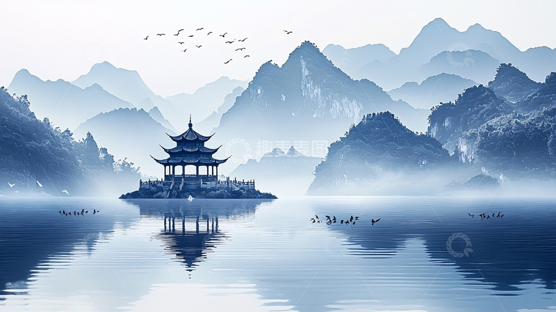 高清大图下载【趣麦麦图】水墨画