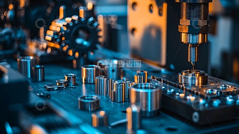 高清大图下载【趣麦麦图】金属零件精密加工特写