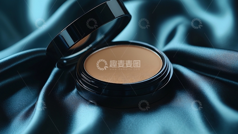 高清大图下载【趣麦麦图】黑色盒装粉饼