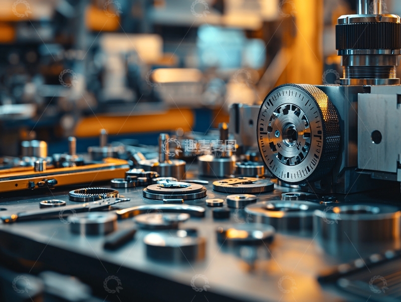 高清大图下载【趣麦麦图】精密零件台面特写