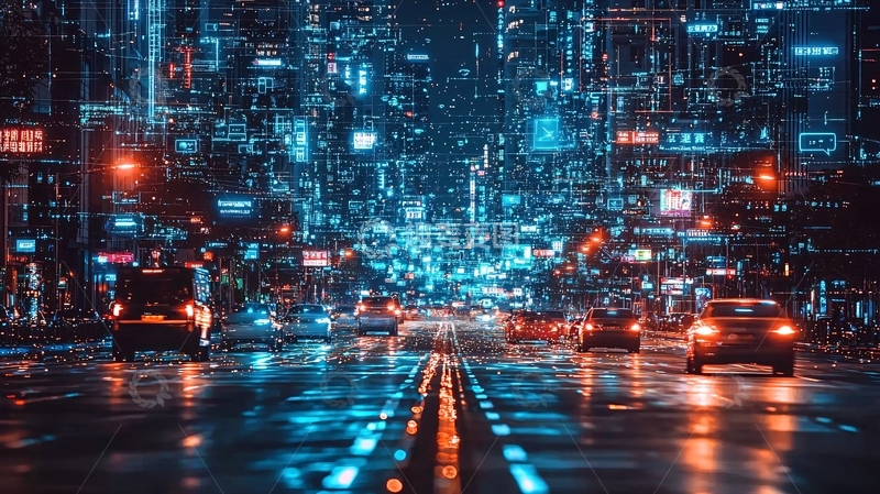 高清大图下载【趣麦麦图】未来都市夜景151