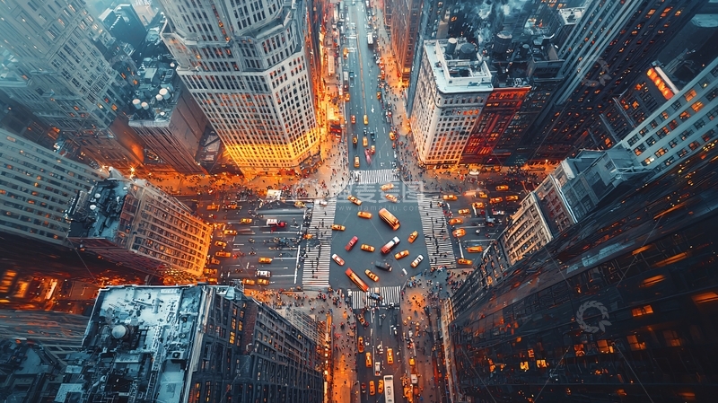 高清大图下载【趣麦麦图】纽约市鸟瞰图