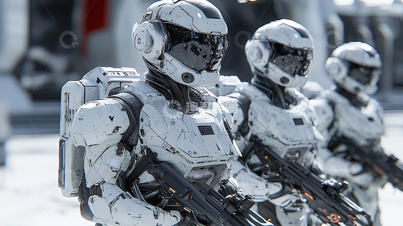 高清大图下载【趣麦麦图】未来战争机器人