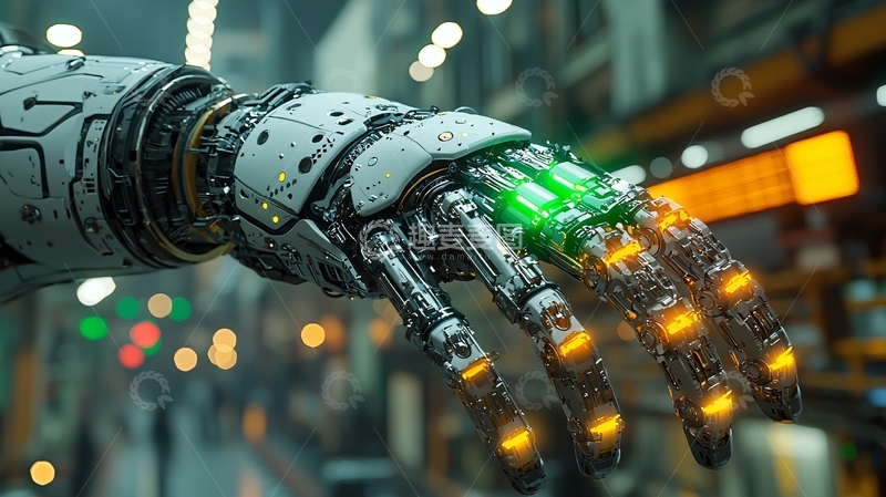 高清大图下载【趣麦麦图】机械臂