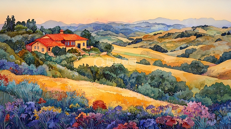 高清大图下载【趣麦麦图】风景如画的田园风光