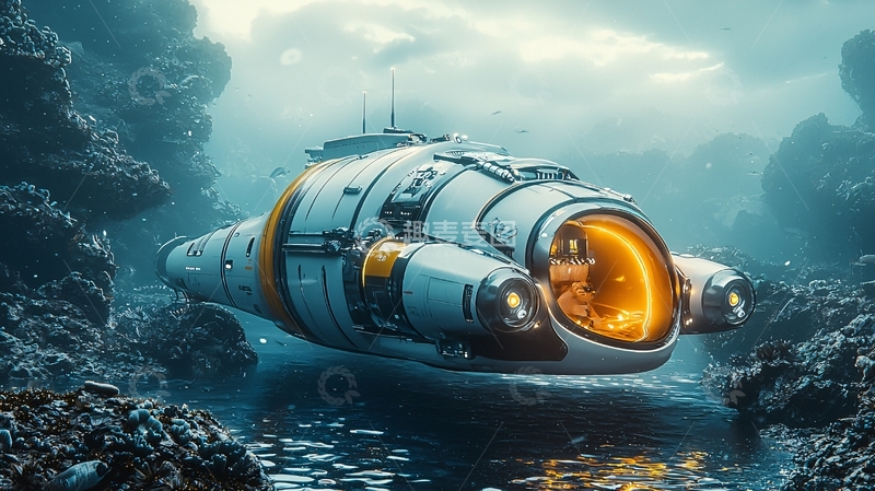 高清大图下载【趣麦麦图】未来深海探测器
