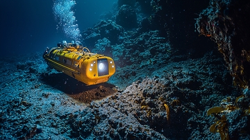 深海探测器海底作业