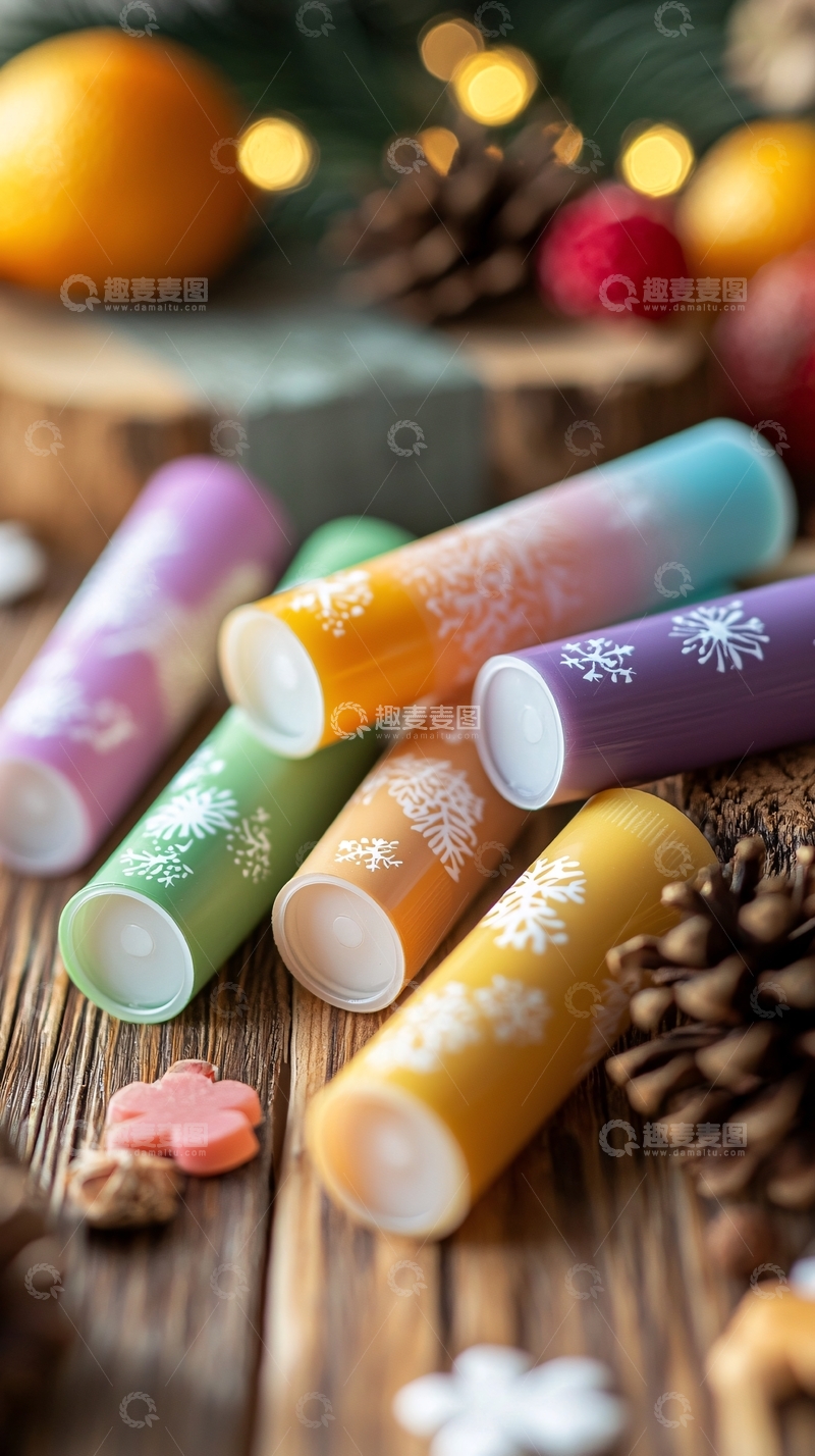 高清大图下载【趣麦麦图】彩色唇膏特写