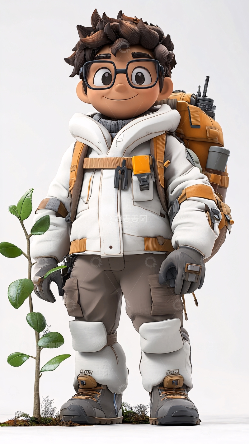 高清大图下载【趣麦麦图】卡通男孩