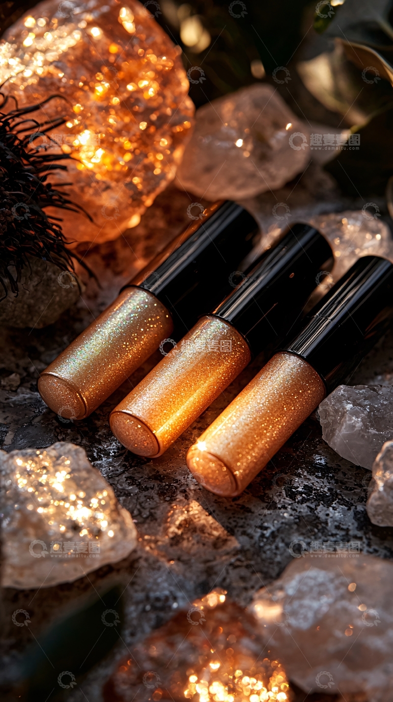 高清大图下载【趣麦麦图】金光闪闪的闪亮唇彩