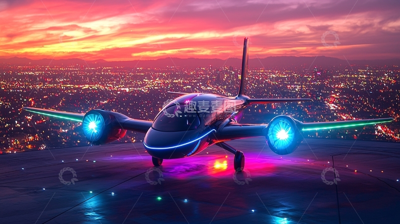 高清大图下载【趣麦麦图】未来飞行器