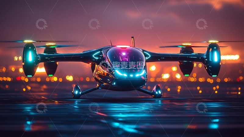 高清大图下载【趣麦麦图】未来飞行器