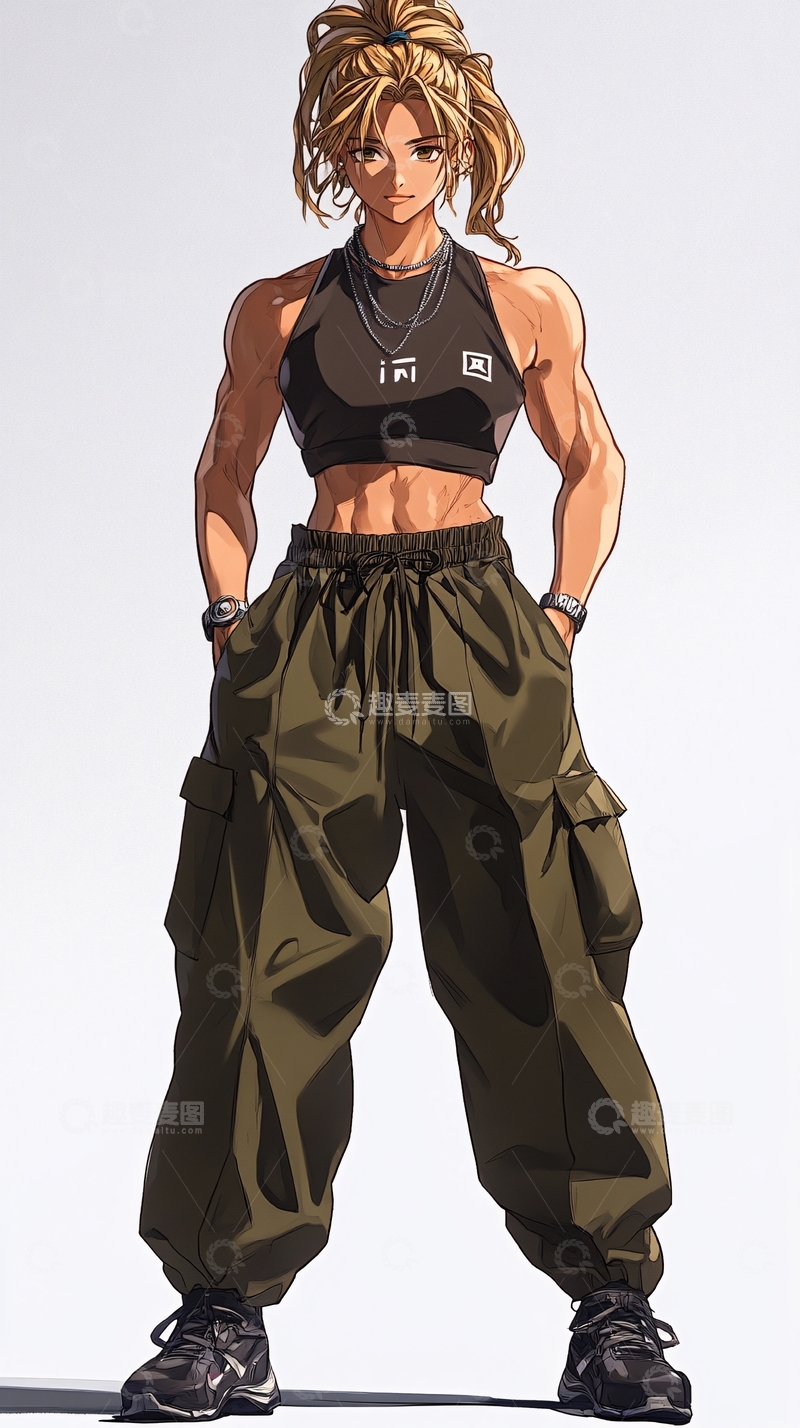 高清大图下载【趣麦麦图】强壮女性角色