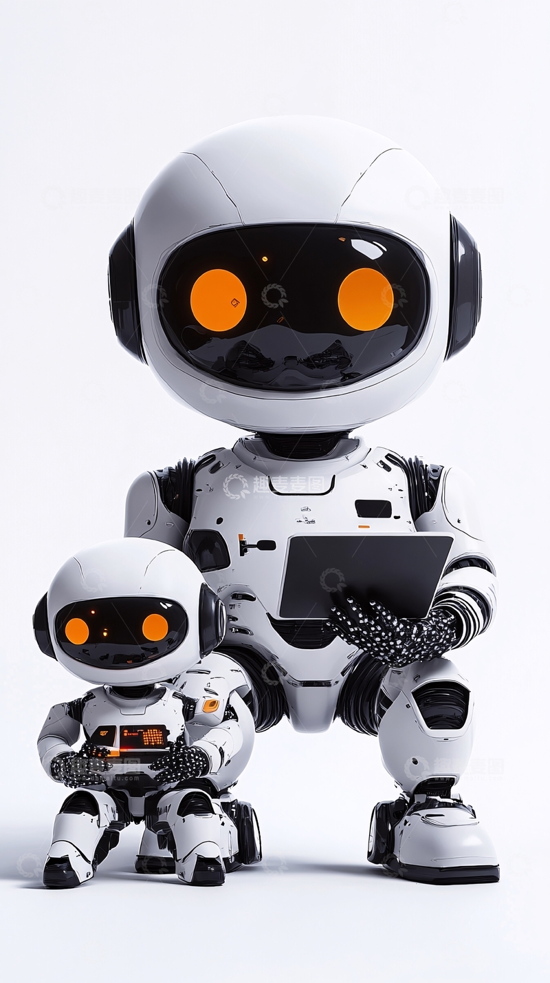 高清大图下载【趣麦麦图】可爱机器人