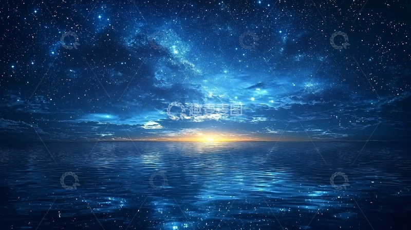 高清大图下载【趣麦麦图】星空倒影
