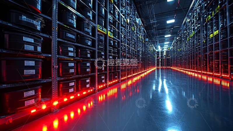 高清大图下载【趣麦麦图】大型服务器机房走廊