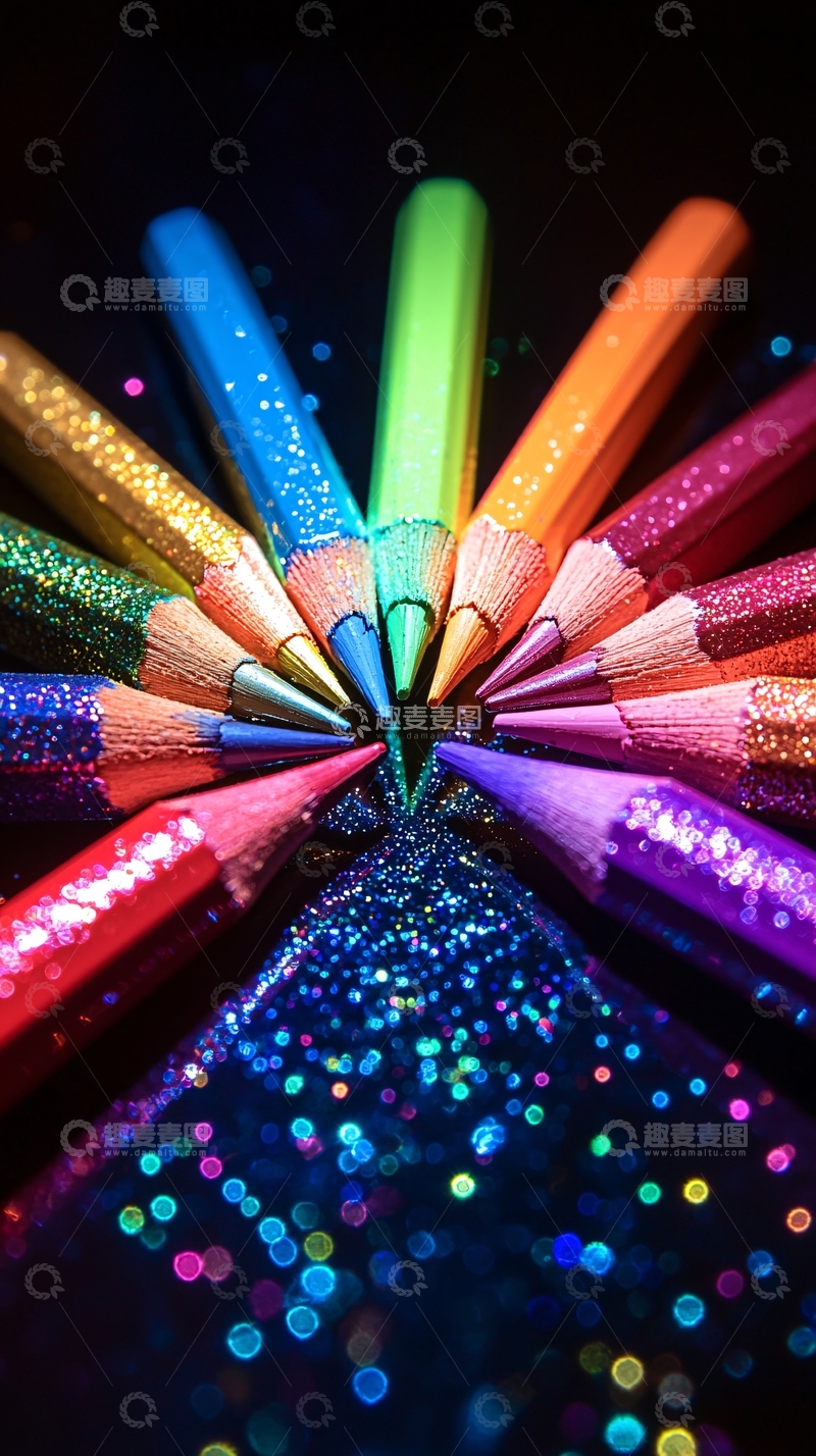 高清大图下载【趣麦麦图】彩色铅笔