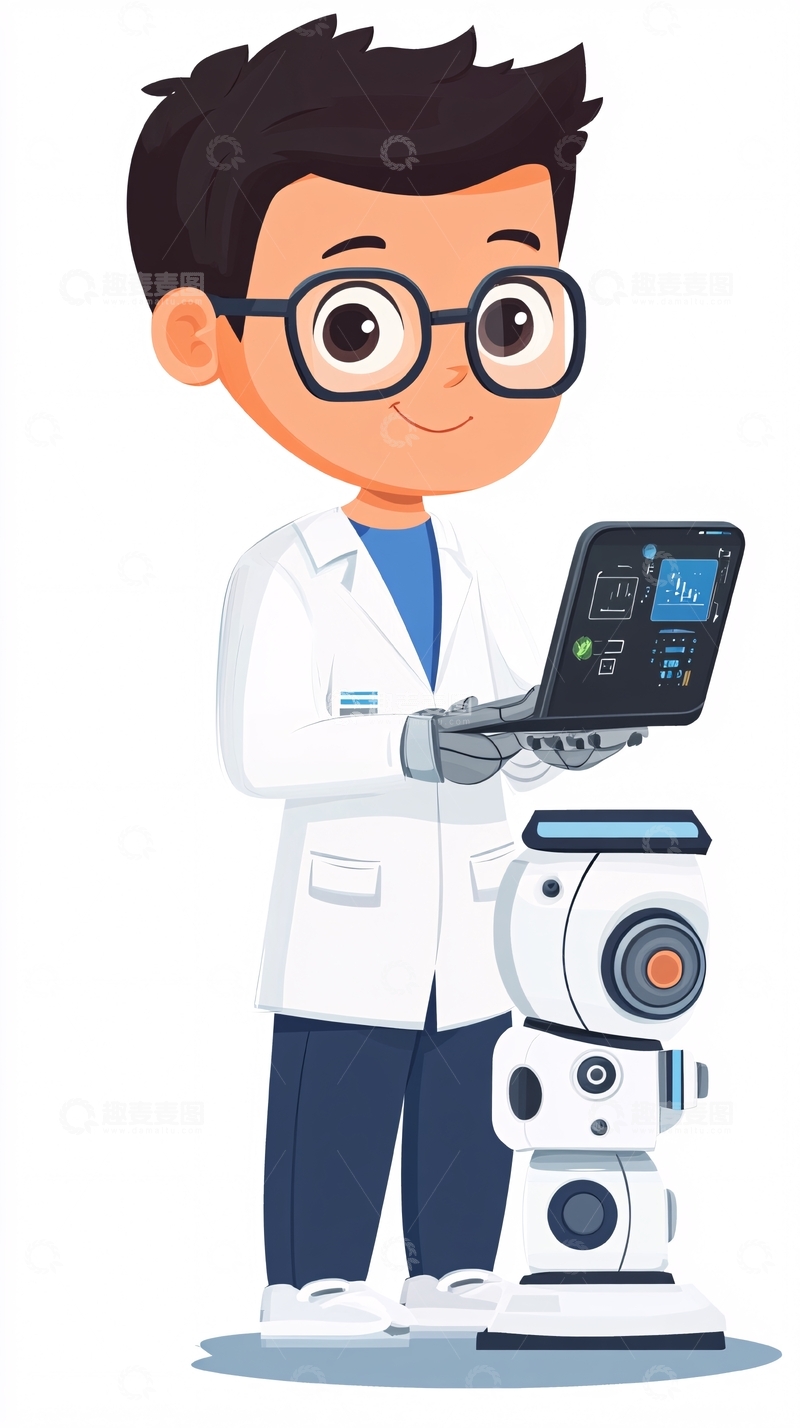 高清大图下载【趣麦麦图】卡通男孩