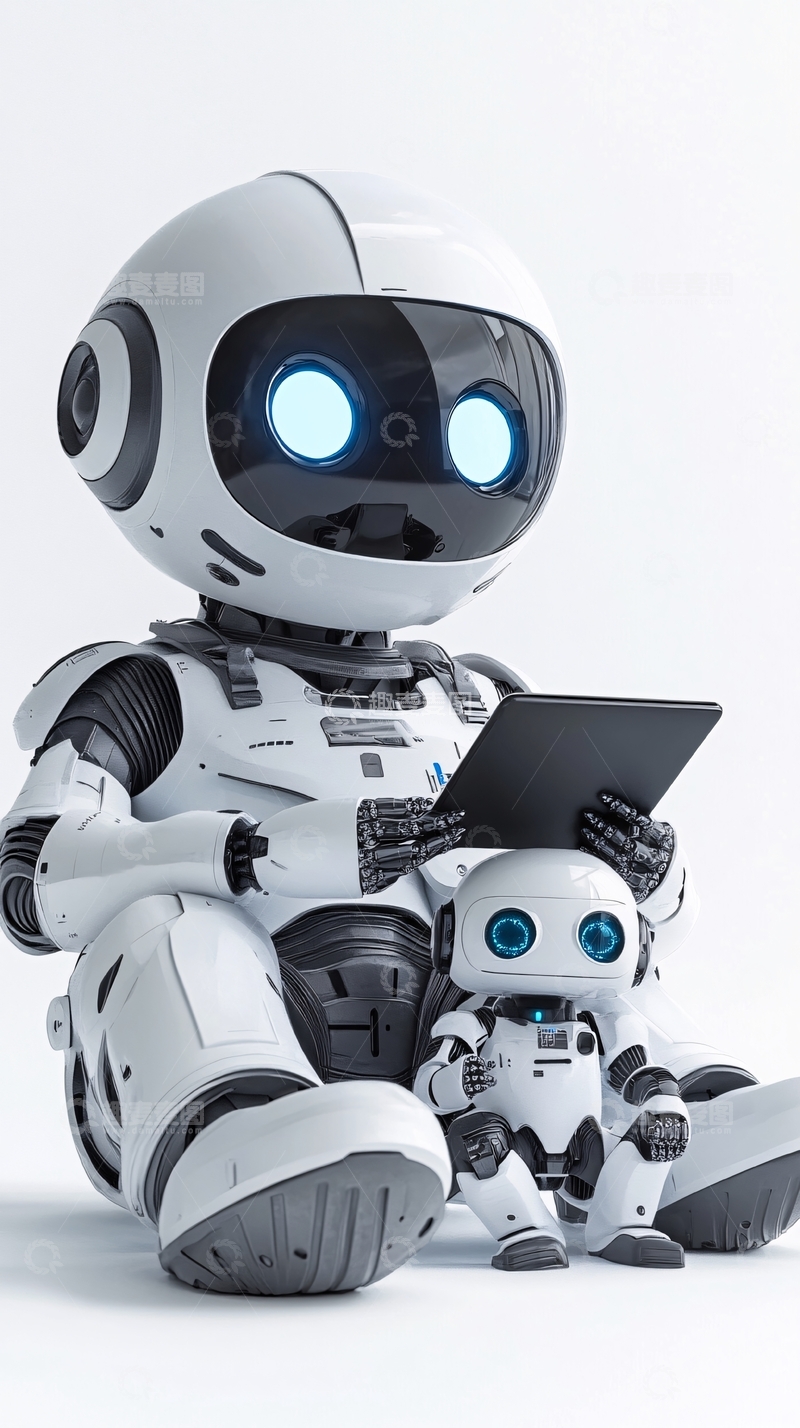 高清大图下载【趣麦麦图】可爱机器人