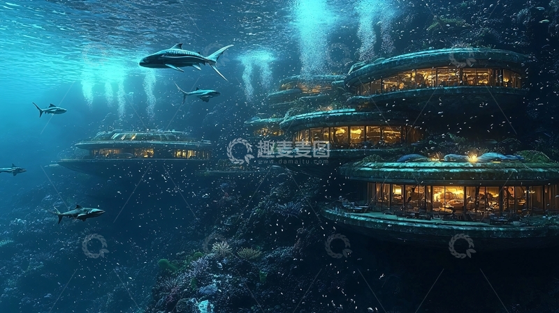 高清大图下载【趣麦麦图】海底酒店