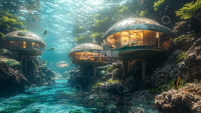 高清大图下载【趣麦麦图】海底酒店