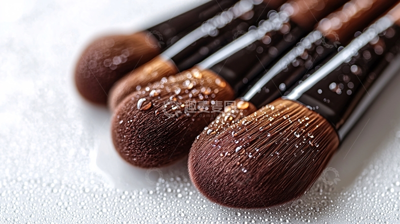 高清大图下载【趣麦麦图】湿润化妆刷特写