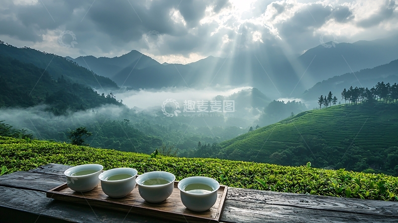 高清大图下载【趣麦麦图】茶园风光