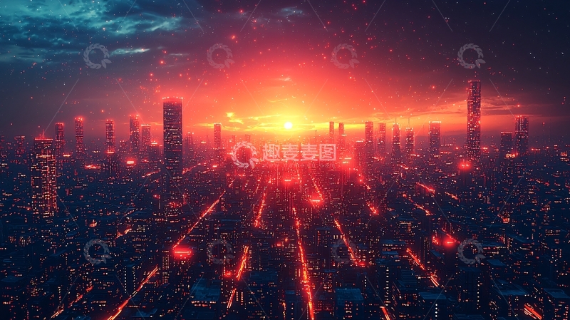 高清大图下载【趣麦麦图】未来都市