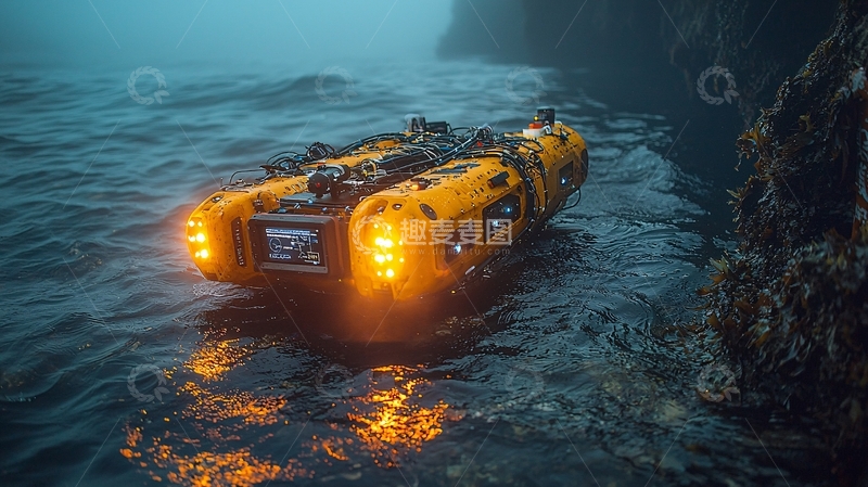 高清大图下载【趣麦麦图】水下机器人