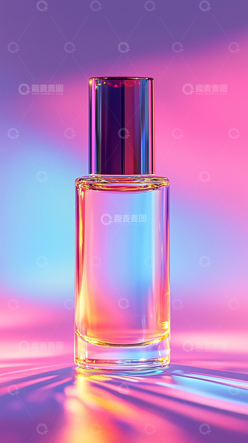 高清大图下载【趣麦麦图】渐变色香水瓶