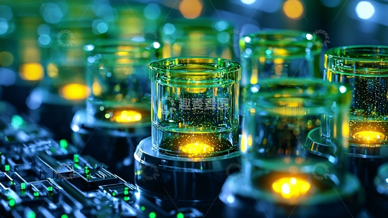 高清大图下载【趣麦麦图】发光电子管特写