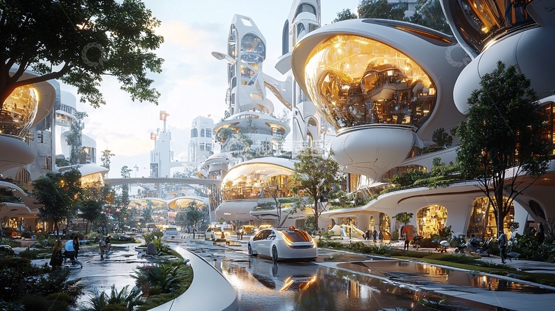 高清大图下载【趣麦麦图】未来都市