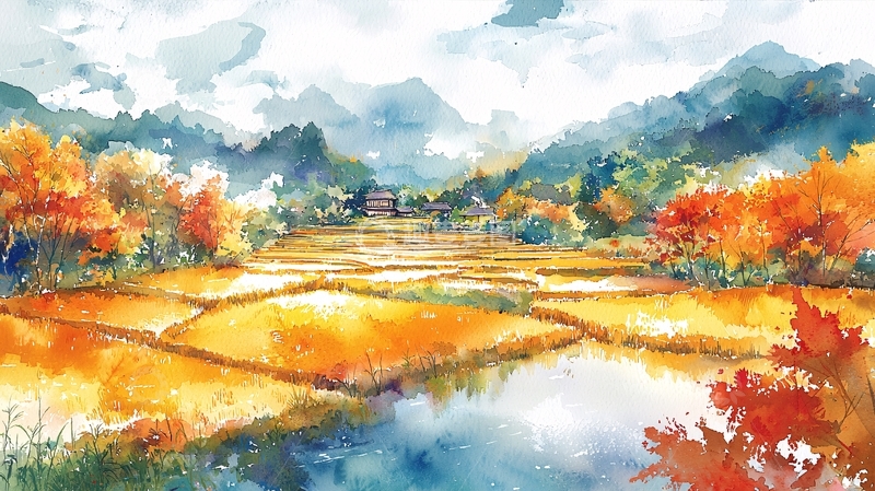 高清大图下载【趣麦麦图】水彩画