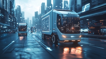 未来城市自动驾驶卡车