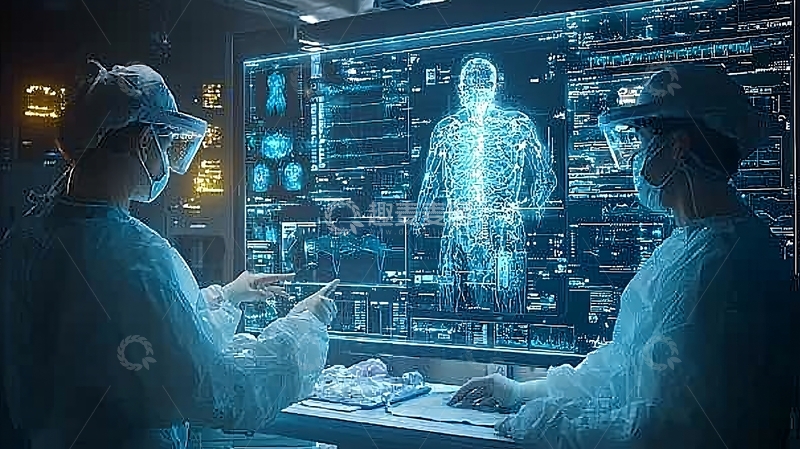 高清大图下载【趣麦麦图】未来科技医疗