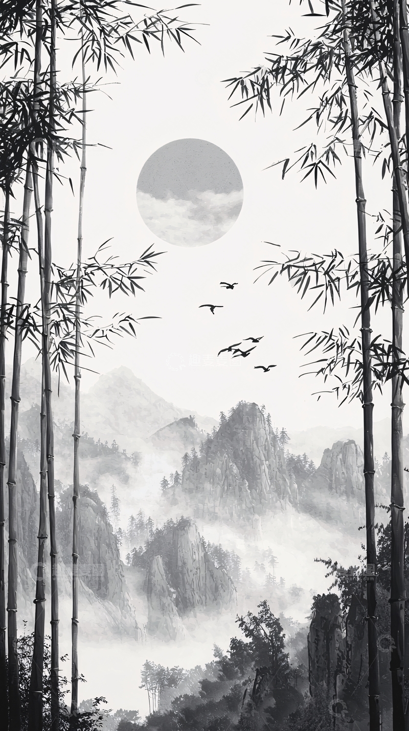 高清大图下载【趣麦麦图】水墨画