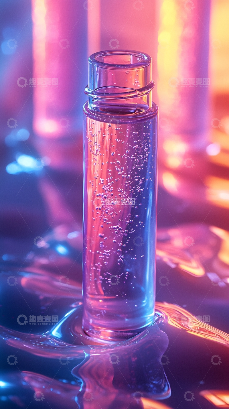 高清大图下载【趣麦麦图】彩色液体试管