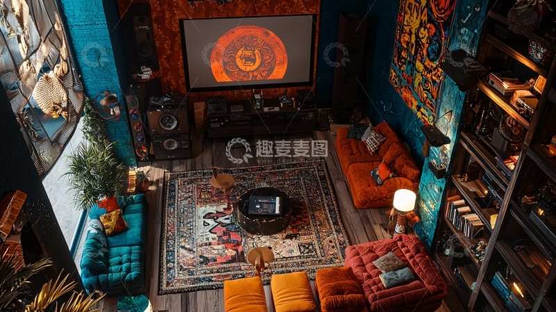 高清大图下载【趣麦麦图】奢华家庭影院