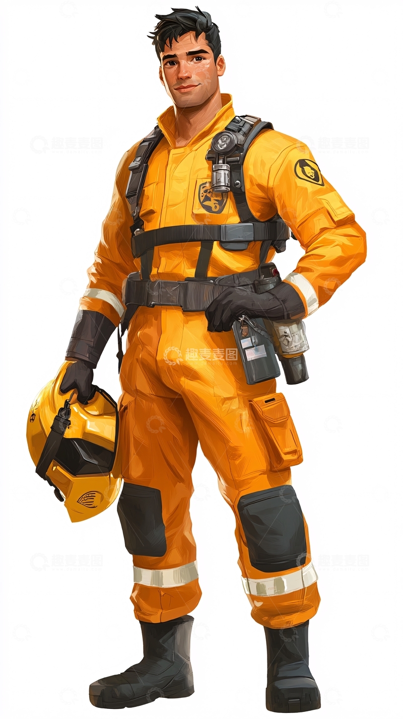 高清大图下载【趣麦麦图】帅气救援人员