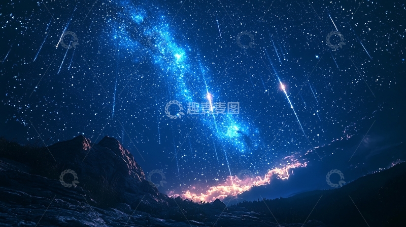 高清大图下载【趣麦麦图】流星雨