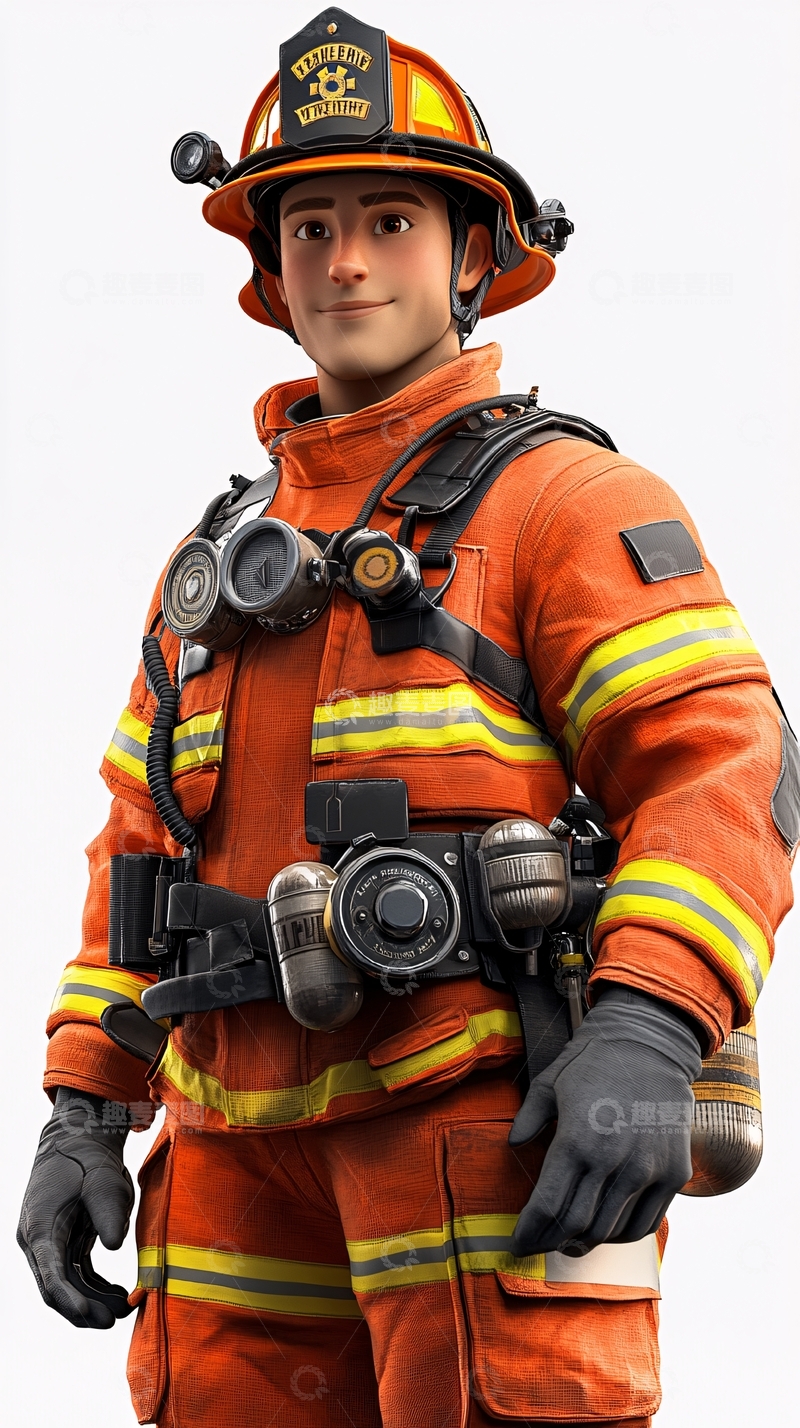 高清大图下载【趣麦麦图】消防员