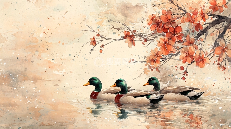 高清大图下载【趣麦麦图】水彩画