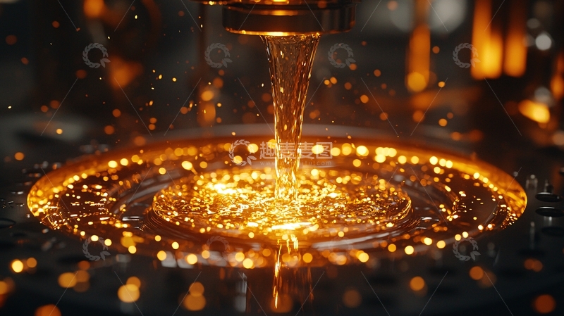 高清大图下载【趣麦麦图】熔融金属液体倾泻