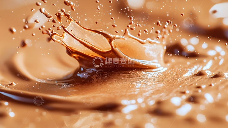 高清大图下载【趣麦麦图】巧克力液体飞溅
