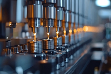 精密仪器自动化生产线特写