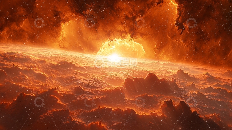 高清大图下载【趣麦麦图】燃烧的宇宙星云