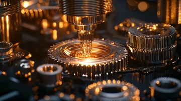 齿轮金属加工特写