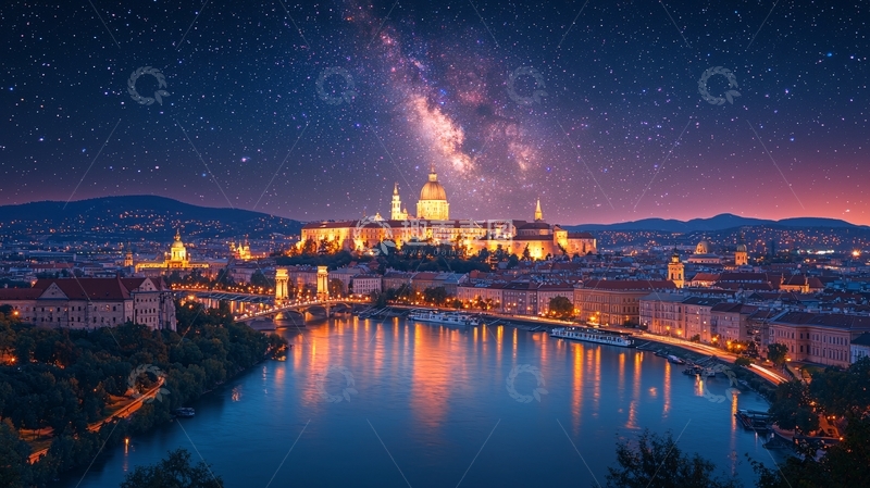 高清大图下载【趣麦麦图】布达佩斯夜景